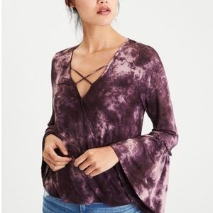 American Eagle Bell Sleeve Top